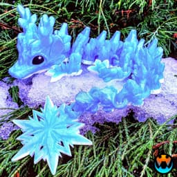 Baby Winter Dragon 3d model