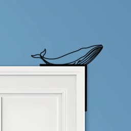 Whale Door Corner Decor 3d model