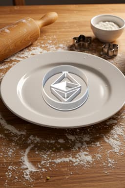 Etherium Cookie Cutter, Biscuit Cutter 3d model