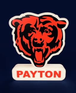Chicago Bears Sign – LED Strip Compatible 3d model