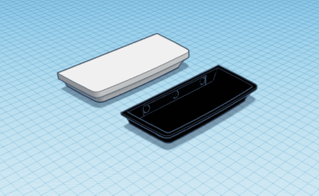 Secret shelf with holes for magnets 3d model