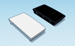 Secret shelf with holes for magnets 3d model