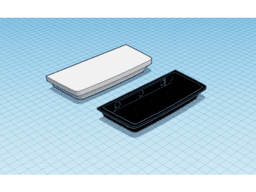 Secret shelf with holes for magnets 3d model