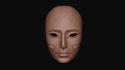 Masque of the Black Rose Elise 3d printable mask 3d model