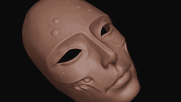 Masque of the Black Rose Elise 3d printable mask 3d model