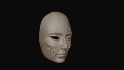 Masque of the Black Rose Elise 3d printable mask 3d model