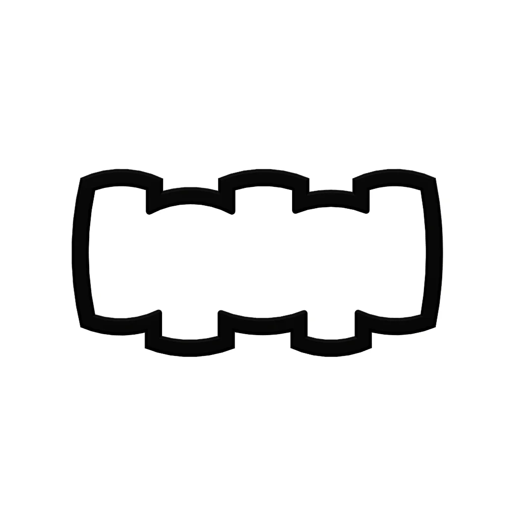 5 Leter Retro Sign Cookie Cutter STL File - 4 inches 3d model