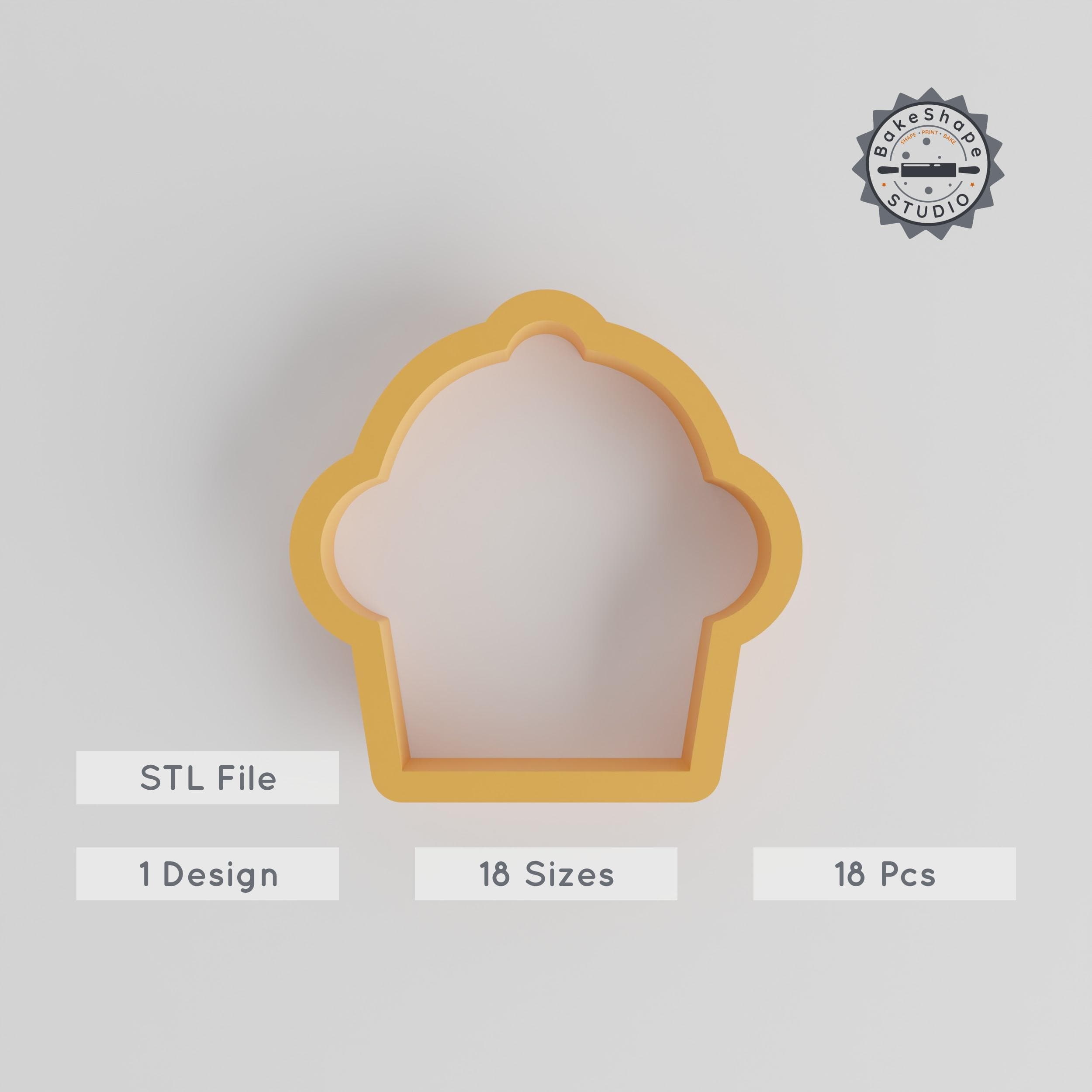 Halloween Spooky Cupcake Shape Cutter Set, Sizes 0.75"-5.00", Perfect for Cookies, Fondant & Clay, 18-Piece Collection PRODUCT_4405 3d model