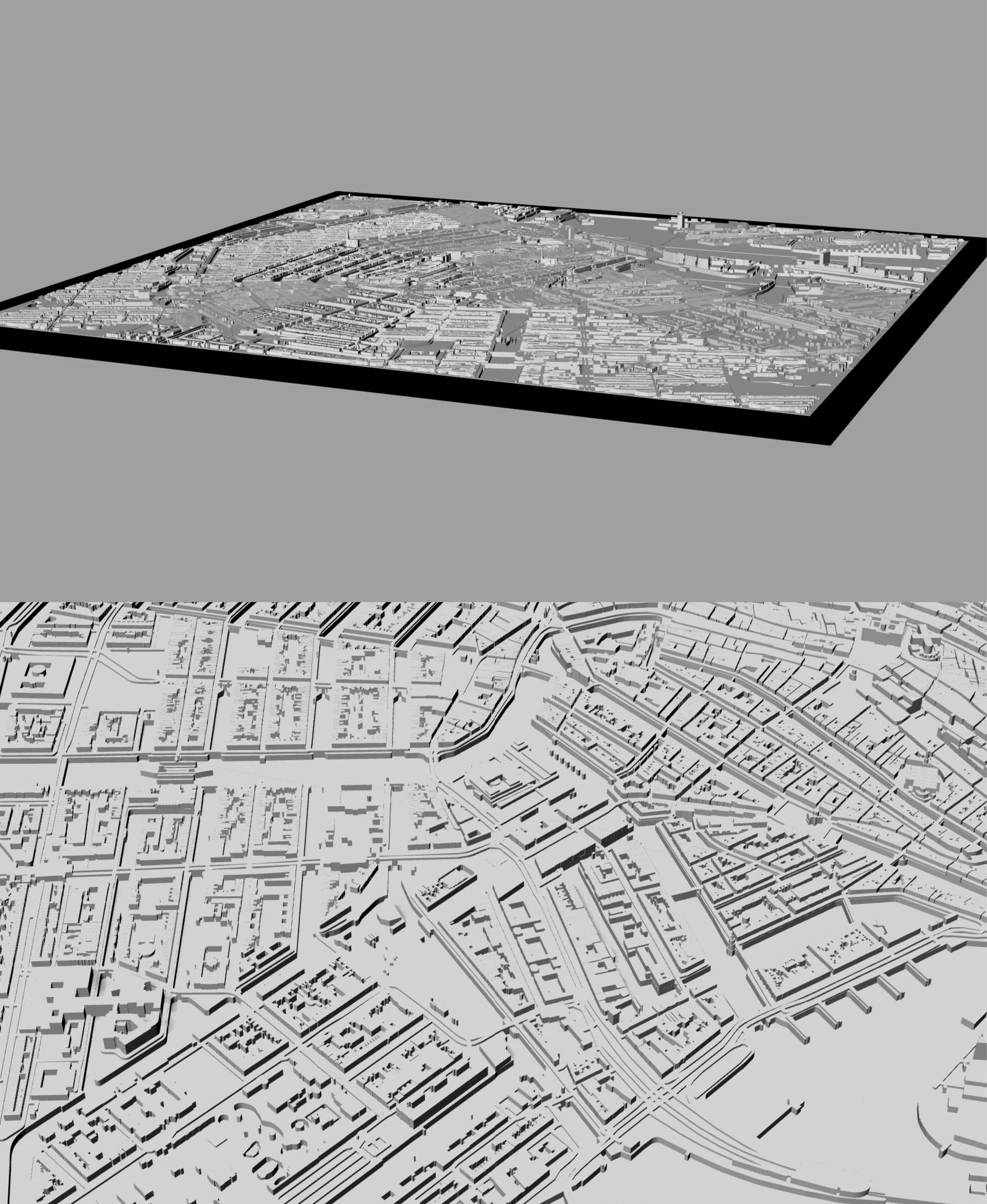 AMSTERDAM, Skyline 3d map 3d model