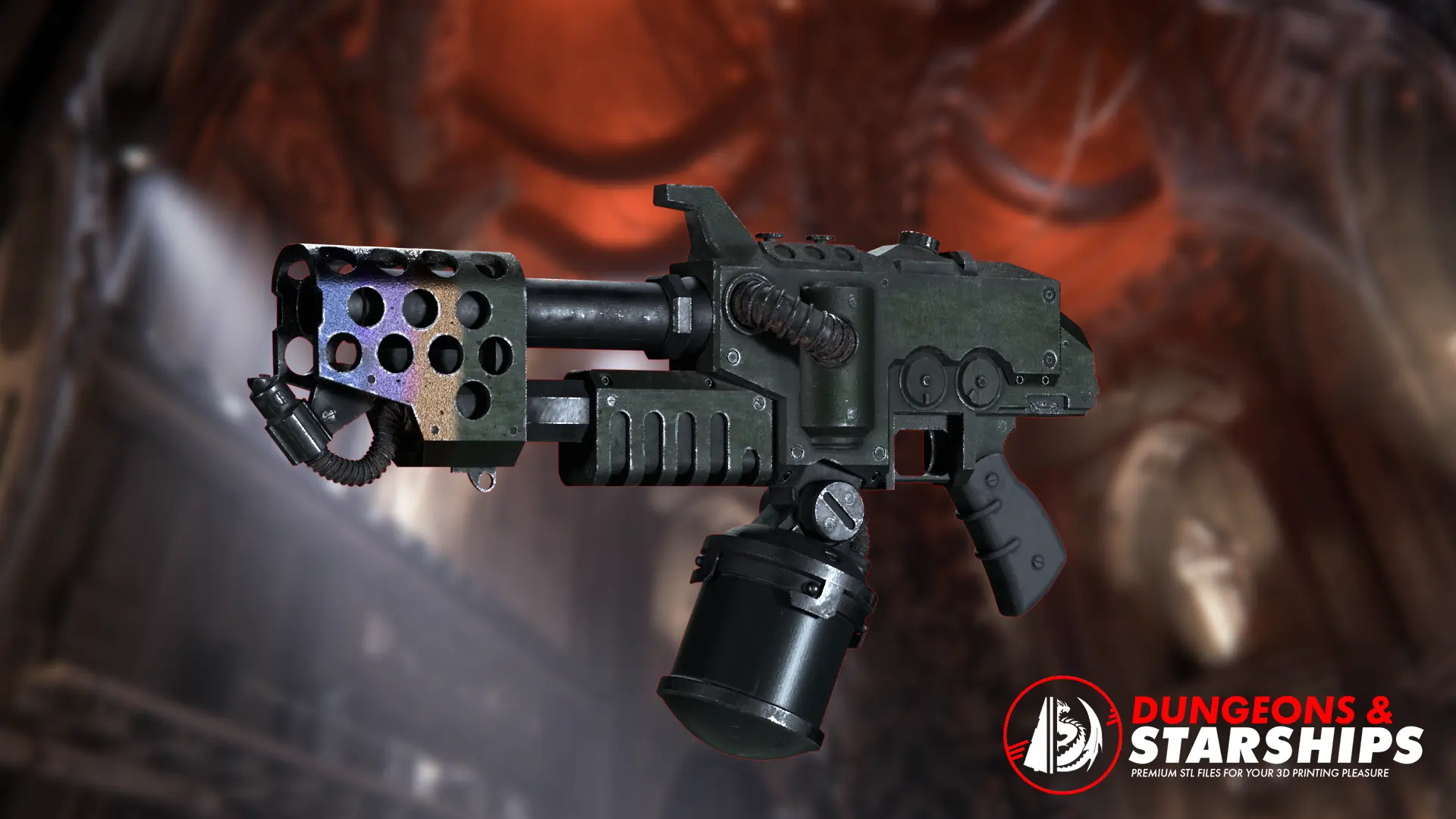 Artemia Mk III Purgation Flamer - Darktide 3d model
