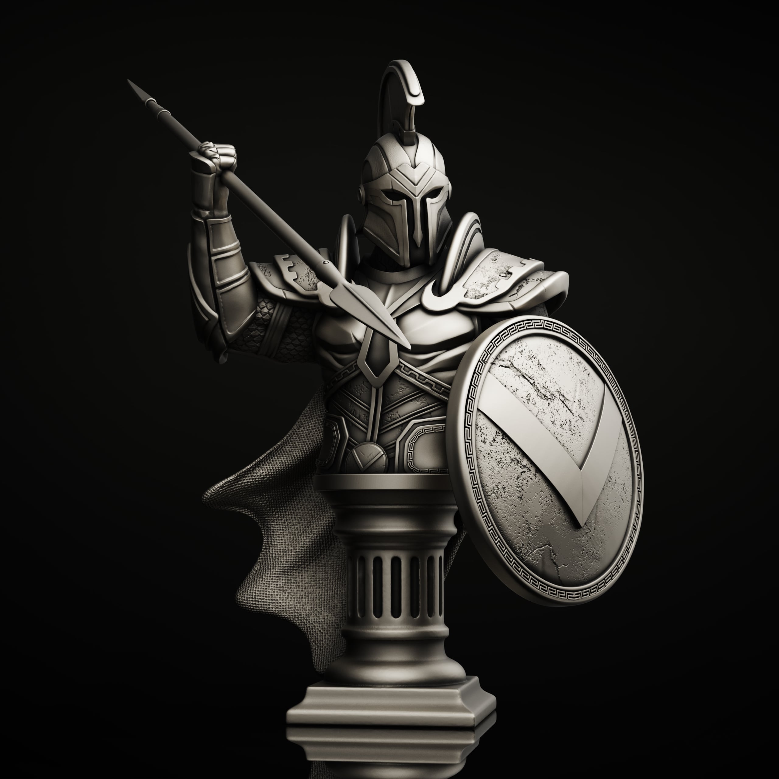 Ares bust (Pre-Supported) 3d model