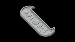 Moon Phase Offering Tray STL - Printable Spiritual Decor Object 3d model