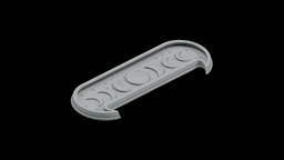 Moon Phase Offering Tray STL - Printable Spiritual Decor Object 3d model
