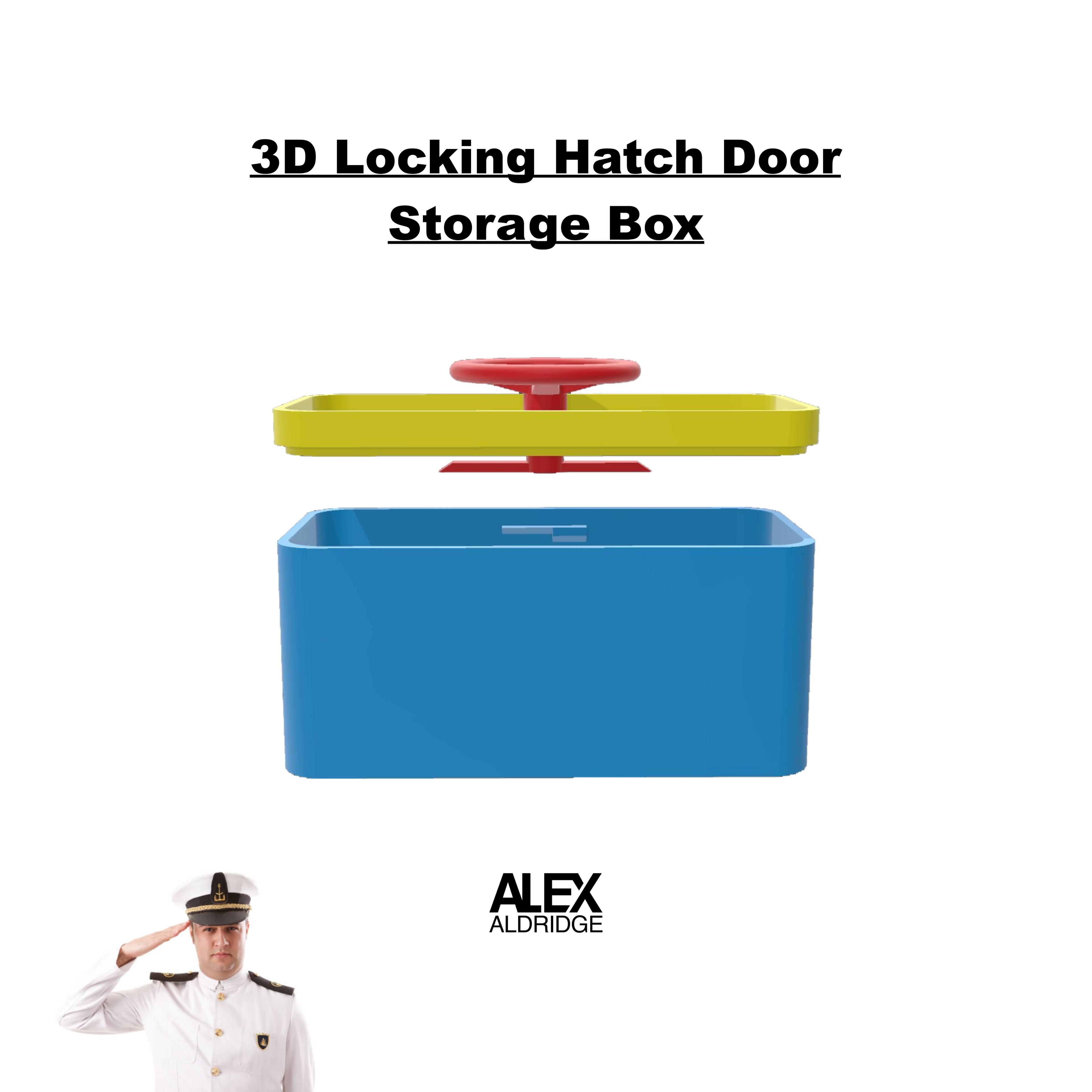 Hatch Door Storage Box Container  3d model