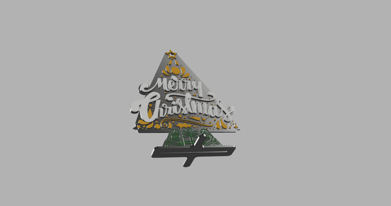 Colorful Christmas Tree Stand 3d model
