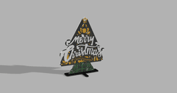 Colorful Christmas Tree Stand 3d model