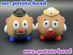 Chonky Chaps: Mr. and Mrs. Potato Head 3d model