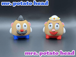 Chonky Chaps: Mr. and Mrs. Potato Head 3d model
