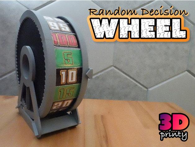 Random Decision Wheel (OpenSCAD) 3d model