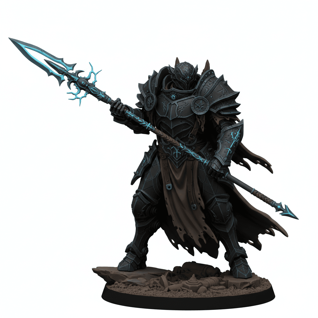 Arcane Mech Warrior Energy Spear Premium STL Download 3d model
