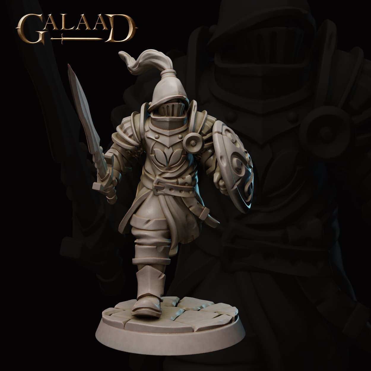 Queen's Knight Running 3d model