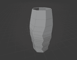Faceted Cup Vase 3d model