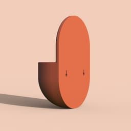 Boho Wall Mounted Planter | Modern Rainbow Design Hanging Plant Pot | Arch Plant Holder | 3d model