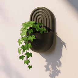 Boho Wall Mounted Planter | Modern Rainbow Design Hanging Plant Pot | Arch Plant Holder | 3d model