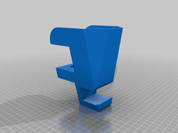 Desk-Mounted Bin 3d model