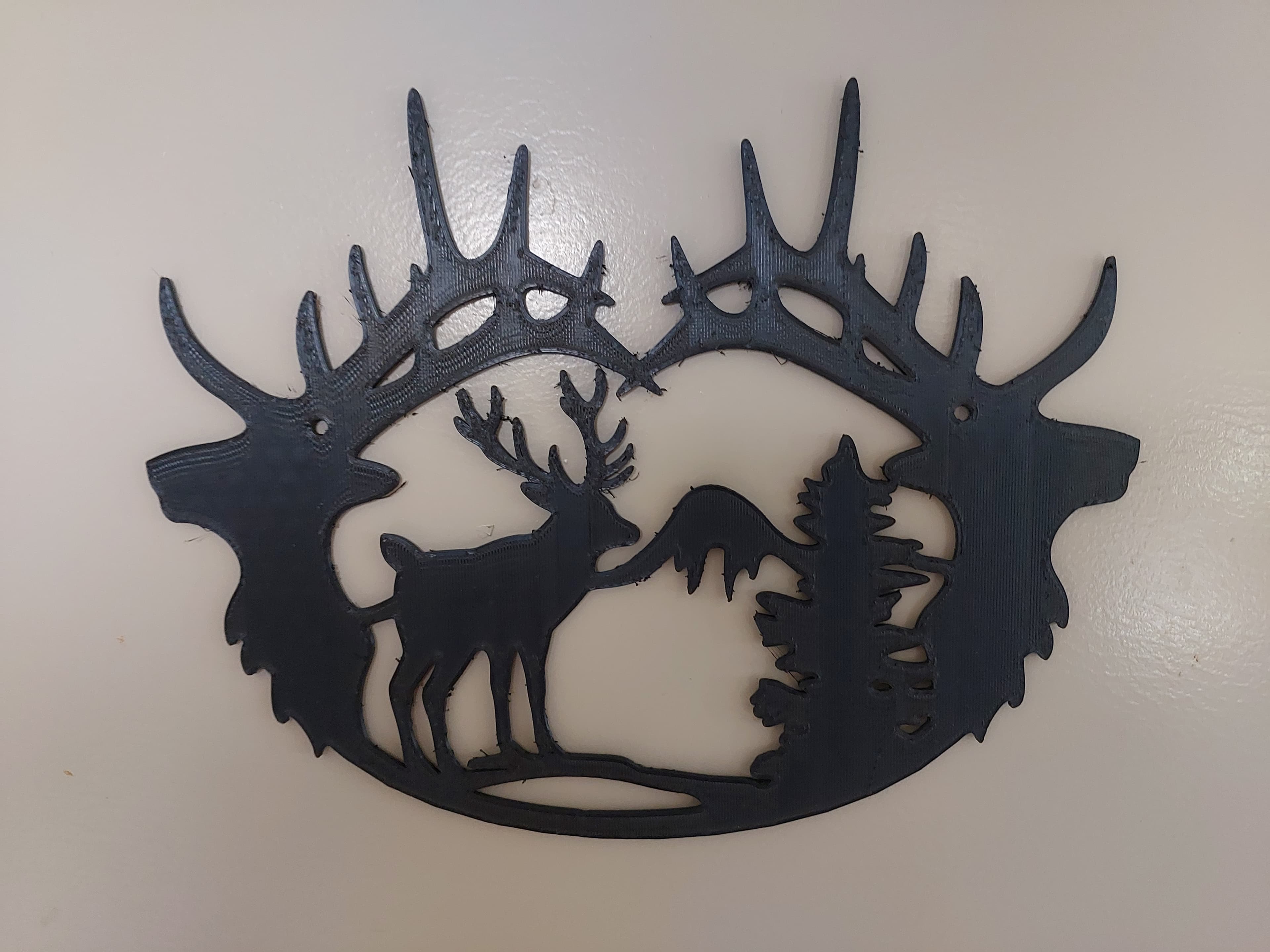 Deer Plaque 3d model