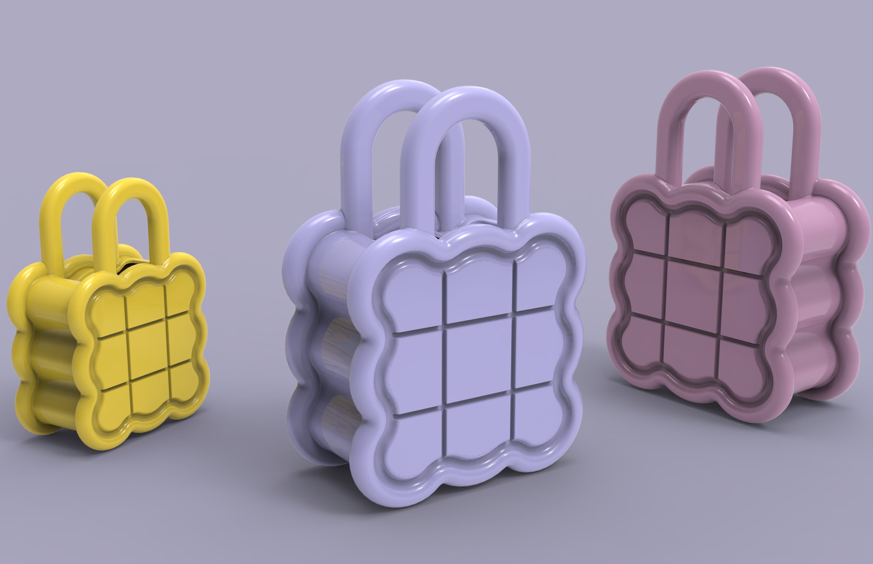 Handbag-Style Decorative Vase | Modern 3D Printable Design 3d model