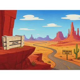 Acme Cartoon Storage Crate 3d model