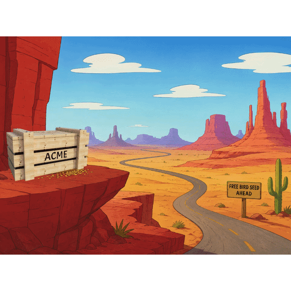 Acme Cartoon Storage Crate 3d model