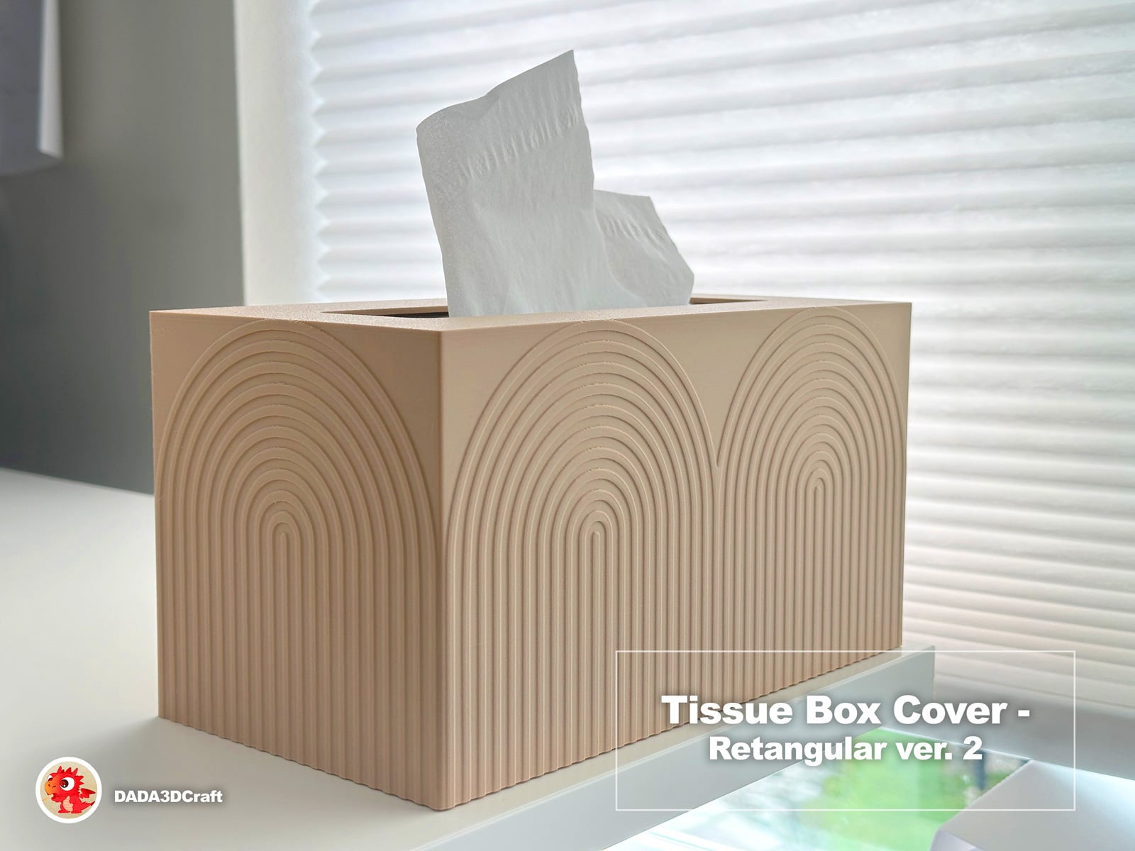 Kleenex Costco Tissue Box Cover V3 3d model