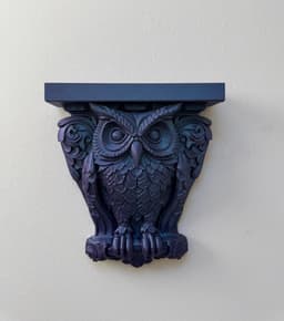 Owl Corbel Victorian Gothic Wall Decor 3d model