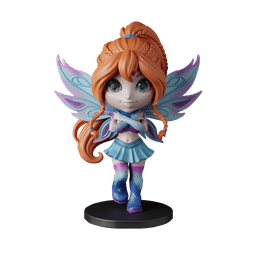 Bloom Winx Club - Free Sample STL | Full 11-Character Bundle on Profile 3d model