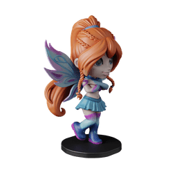 Bloom Winx Club - Free Sample STL | Full 11-Character Bundle on Profile 3d model