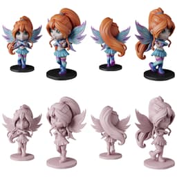 Bloom Winx Club - Free Sample STL | Full 11-Character Bundle on Profile 3d model