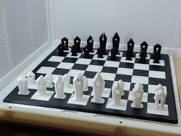 Slots Chess Set 3d model