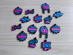 Jinx League of Legends Keychain Collection 7 Pack 3d model