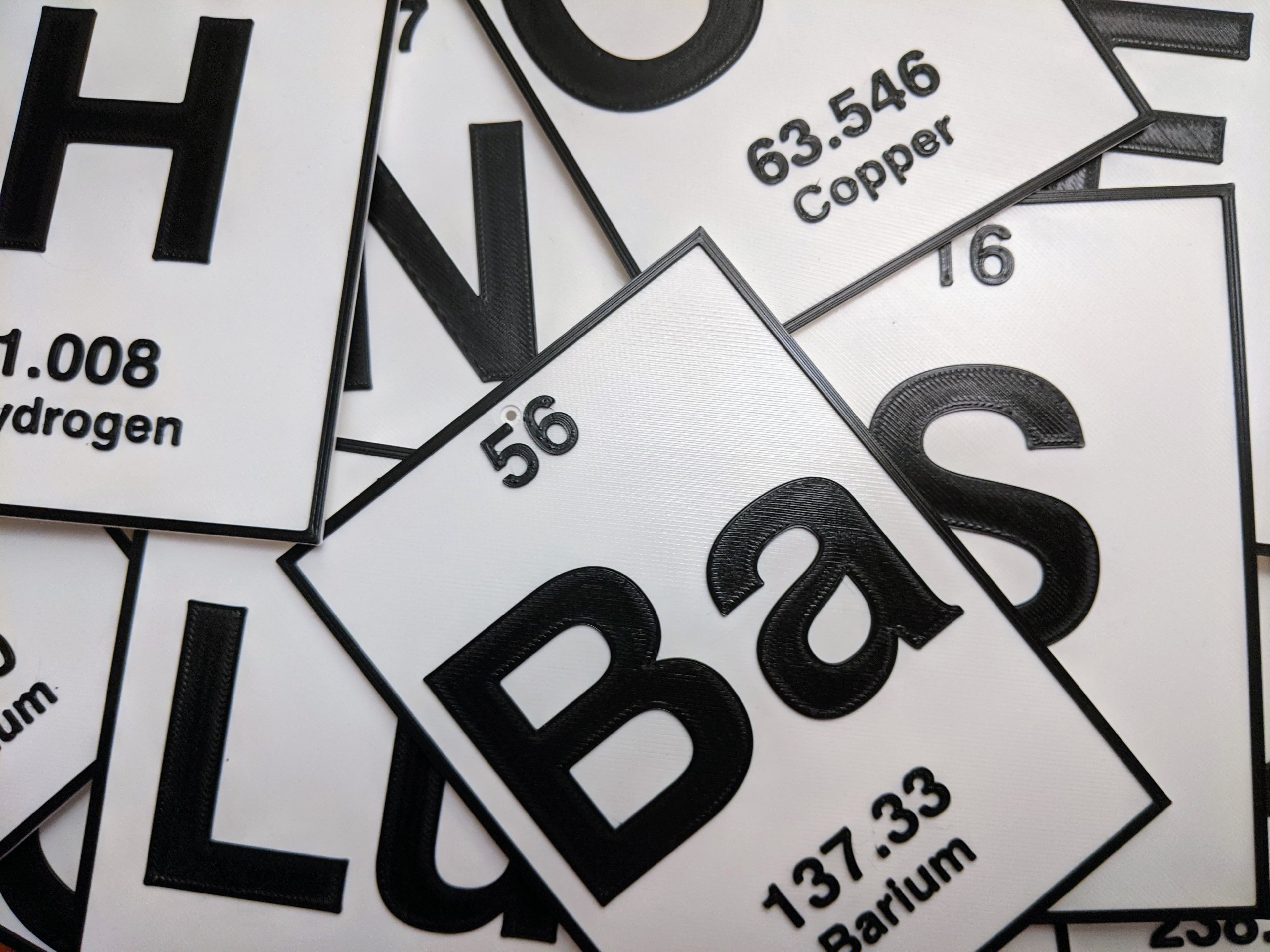 Sm - Samarium | Spelements | Periodic Table of Elements Decor 3d model