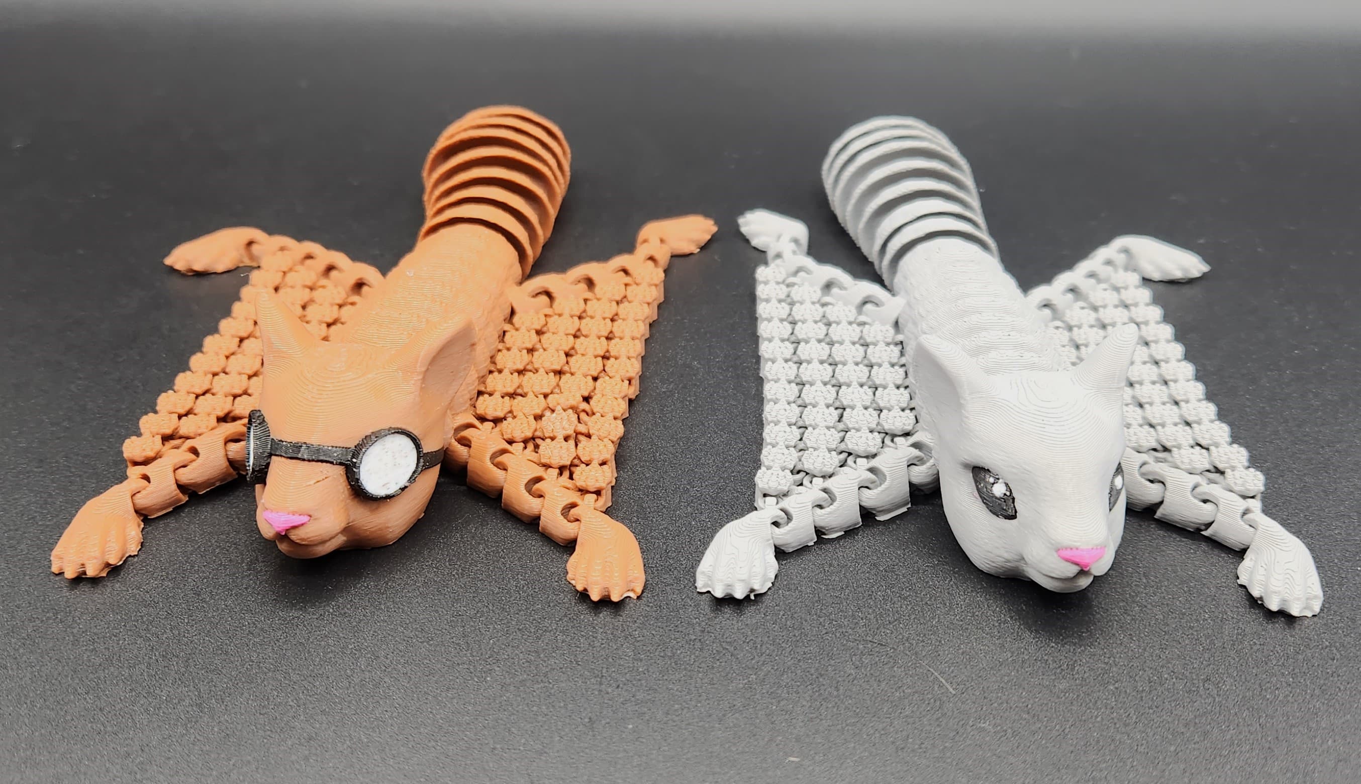 Cute Flexi Flying Squirrels UPDATED 3d model
