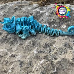 flexy sheriff chameleon/lizard 3d model