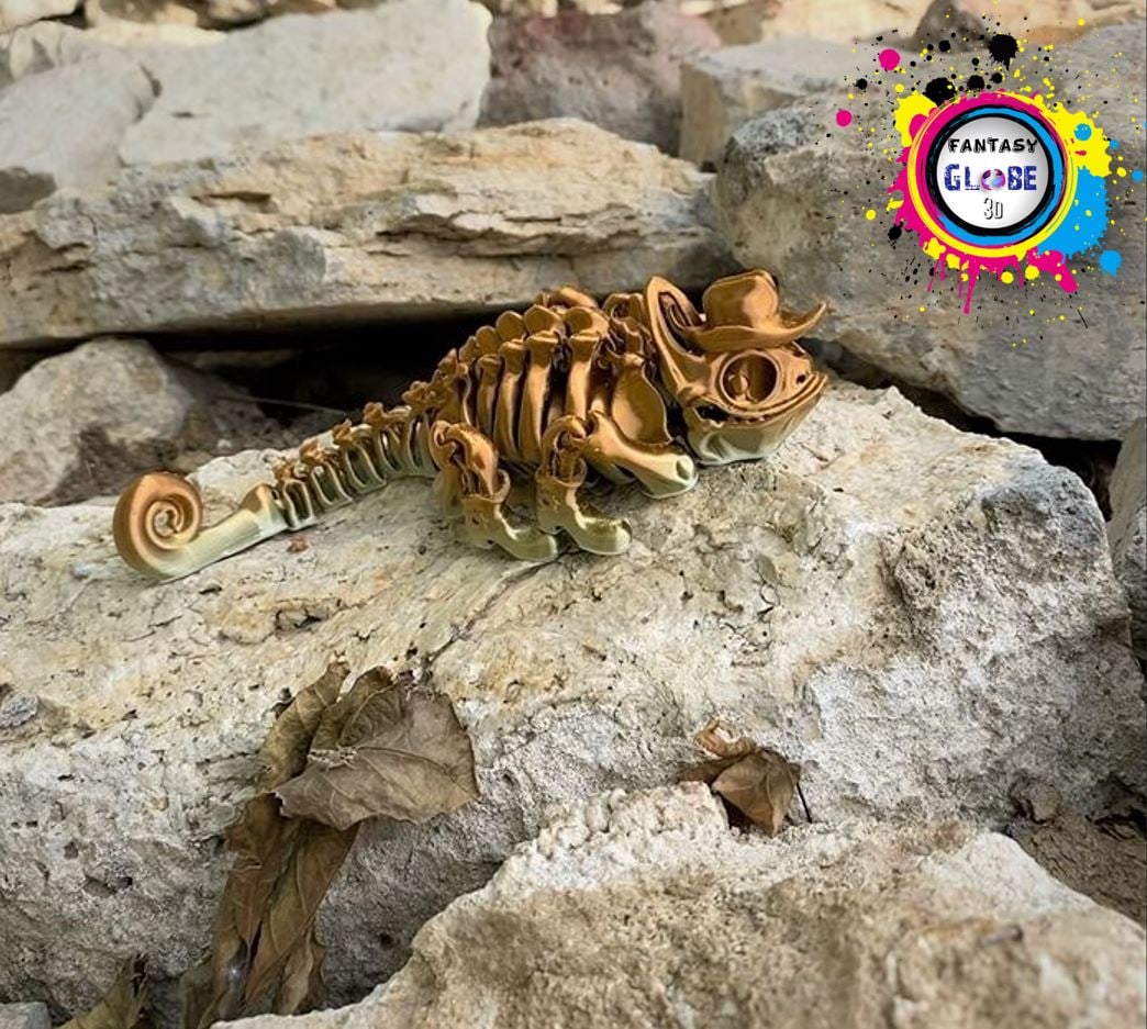 flexy sheriff chameleon/lizard 3d model
