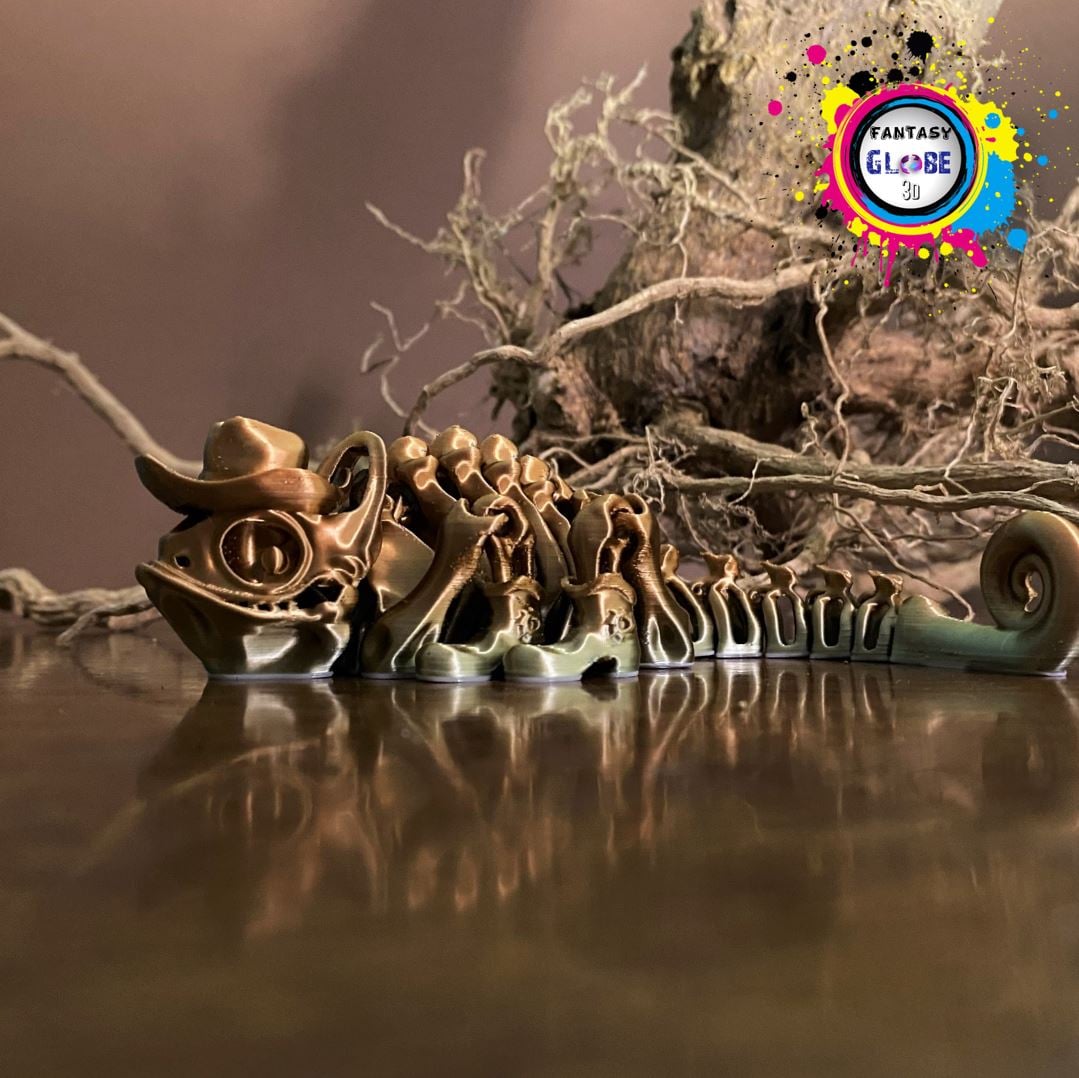 flexy sheriff chameleon/lizard 3d model