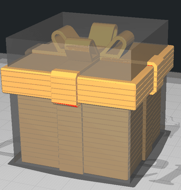 Springy giftbox 3d model