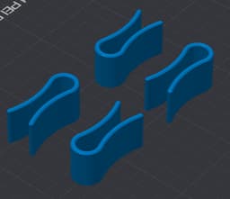 NODE - Basket Liner Retention Clip 01 3d model