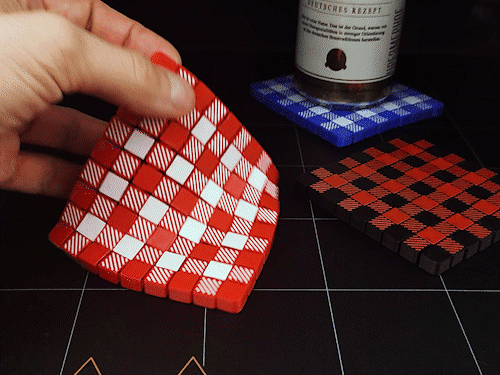 Flexible Checkered Napkin 3d model