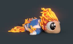 Super Turtle Human Torch 3d model