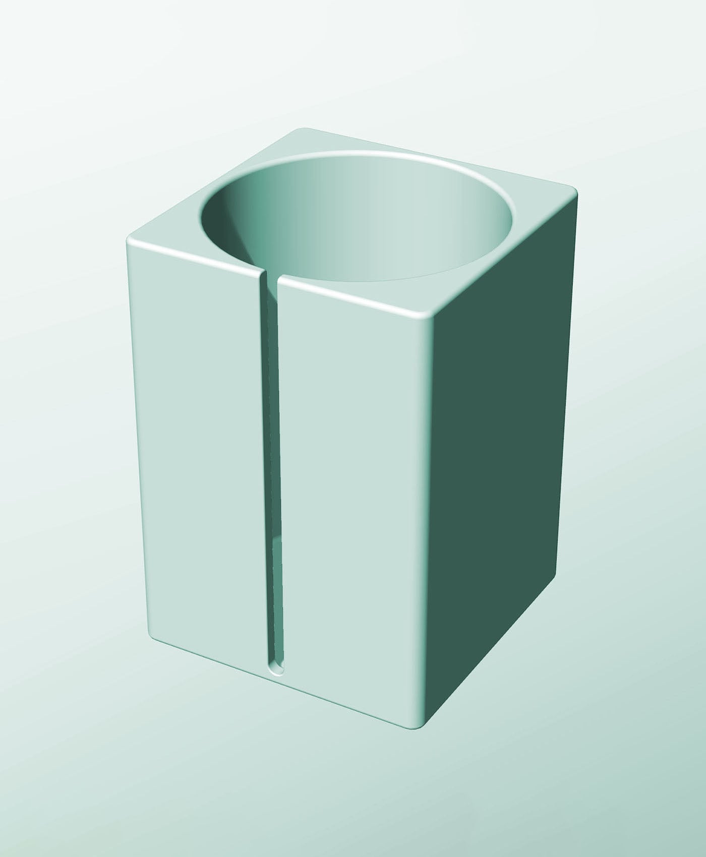 CS162-250-S Modular Stacking slotted container for home decor 3d model